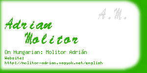 adrian molitor business card