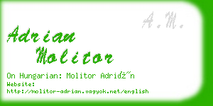 adrian molitor business card